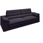 Sofá Zeus 2,50m Retrátil E Reclinável Velosuede Preto - Netso