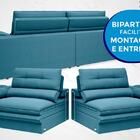 Sofá Zeus 2,50m Retrátil E Reclinável Velosuede Royal - Netso