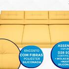 Sofá Zeus 2,90m Retrátil E Reclinável Velosuede Canario - Net