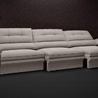 Sofá Zeus 2,90m Retrátil E Reclinável Velosuede Marrom - Nets