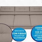 Sofá Zeus 2,90m Retrátil E Reclinável Velosuede Marrom - Nets