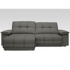 Sofá Zeus 2,90m Retrátil E Reclinável Velosuede Rose - Netsof