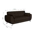 Sofás 3 Lugares Larissa Café