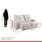 Sofás Retrátil E Reclinável Modulado 5 Lugares 290cm Suiça  B