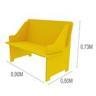 Sofazinho Twister Tcil Moveis Amarelo Cestaplus