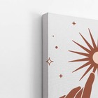 Sol Astros Arte Mãos Minimalista Quadro Canvas 140x90cm