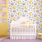 Sol Lua Estrelas - Papel De Parede Infantil - 150