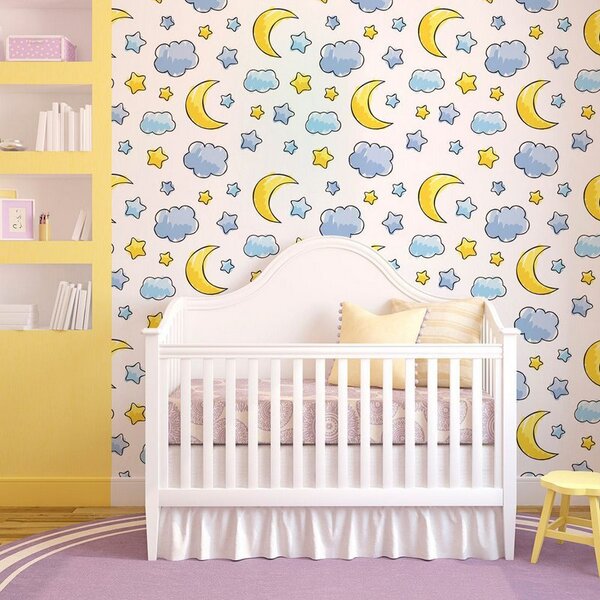 Sol Lua Estrelas - Papel De Parede Infantil - 150