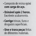 Solda À Frio Plasteel Massa 4 : 1 1 8 Kg Quimatic Pq2