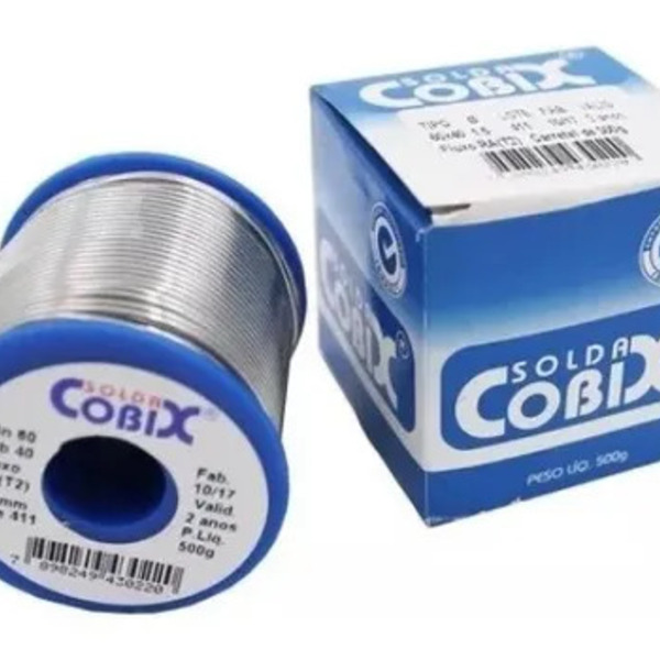 Solda Cobix Fio Cheio 60x40 (snxpb) 1.5mm - Azul