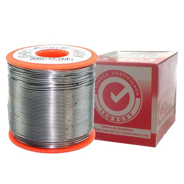 Solda Cobix Fio Cheio 63x37 (snxpb) 0.8mm 500g - Vermelho