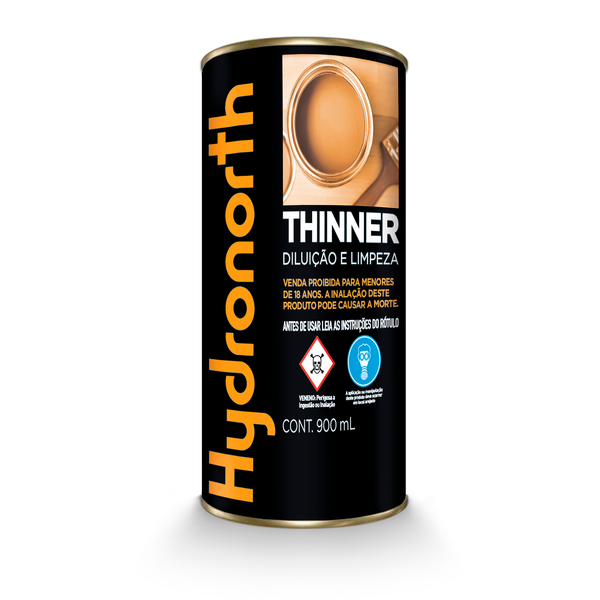 Solvente Thinner Diluente Incolor 900ml Hydronorth