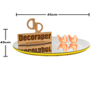 Somente Tampo De Mesa Tripe Com 45cm Espelho E Chapinhas - Am
