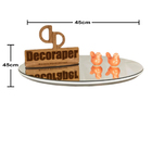 Somente Tampo De Mesa Tripe Com 45cm Espelho E Chapinhas - Br