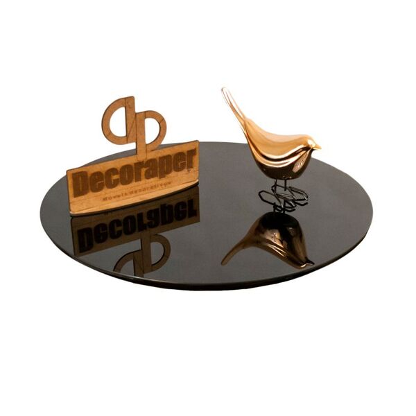 Somente Tampo Para Mesa De Jantar Com 120cm E Vidro - Preta