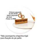 Somente Tampo Para Mesa Tripe Com 45cm E Vidro - Branca