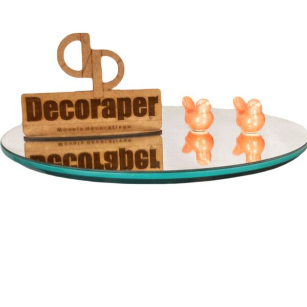 Somente Tampo Para Mesa Tripe Com 50cm E Espelho - Azul Turqu