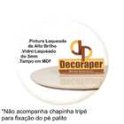 Somente Tampo Para Mesa Tripe Com 60cm E Vidro - Off White