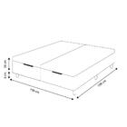 Somiê Cama Box Com Baú Queen - Lucas Home - Rústica 158x198x4