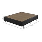 Somiê Eco Bordado Casal 138x198x40cm  Preto