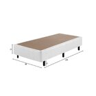 Somiê Eco Bordado Solteiro 88x188x40cm  Branco