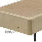 Sommier 1 Peça Veludine 96x203x40 Bege