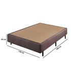 Sommier Casal Malha Eco 138x188x40cm - Marrom