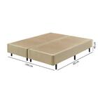 Sommier King Veludine 193x203x40 - Bege