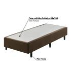 Sommier Solteiro Comfy Veludine 88x188x37 - Marrom
