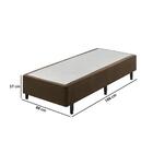 Sommier Solteiro Comfy Veludine 88x188x37 - Marrom