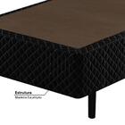 Sommier Solteiro Duofy Em Poliéster 88x188x40 - Preto
