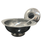 Sopeira Aço Inox Grande 1,7l Para Feijoada Caldo Sopa 3 Peça