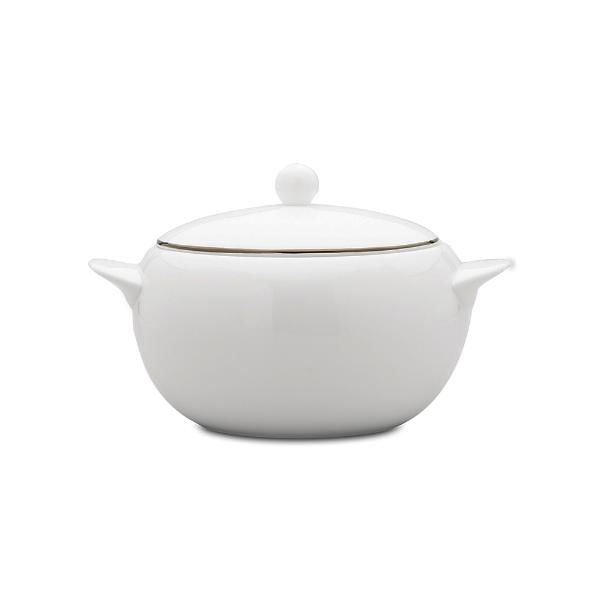 Sopeira Com Tampa Em Porcelana Strauss Silver 3 5 Litros