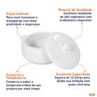Sopeira Redonda Em Porcelana Scalla Standard Branco 1 280ml