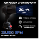 Soprador Ar Turbo Portátil 320w Recarregável