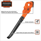 Soprador De Folhas Sem Fio Bateria 20v Max Black E Decker