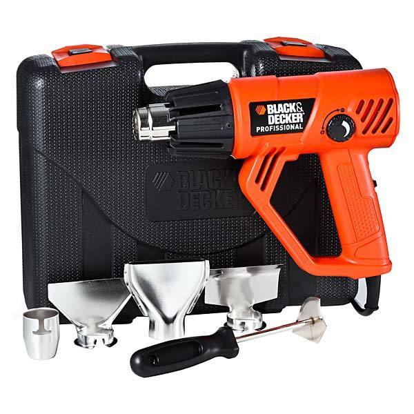 Soprador Térmico Kit Hg2000K Pro Poliamida Fibra Vidro 2 Temperatura 250V (220V) 1800W Black&Decker