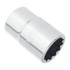 Soquete 17mm 1/2" Estriado - Stanley