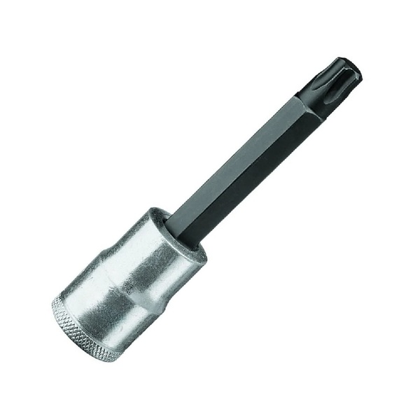 Soquete C/ Ponta Torx Longa 1/2" T30 Profissional Aço Cromo