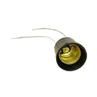 Soquete de Baquelite com Rabicho e Protetor Preto Morumbi