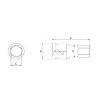 Soquete De Impacto Ponta Aço Cromo Molibdênio 4mm 1/2''