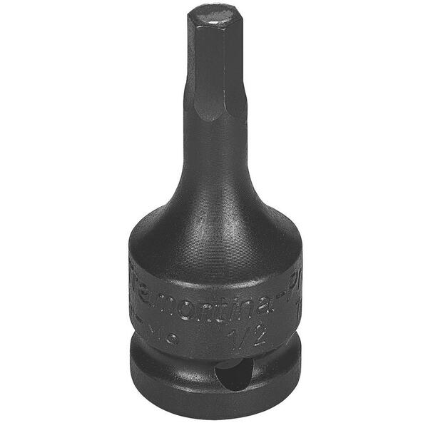 Soquete De Impacto Ponta Hexagopnal Cromo 9mm Encaixe 1/2''