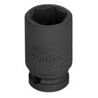 Soquete De Impacto Sextavado Em Aço Cromo Molibdênio 12 Mm -