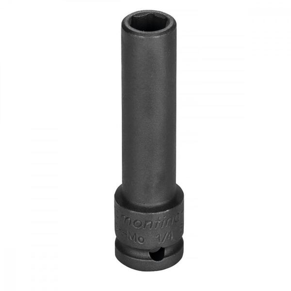 Soquete De Impacto Sextavado Longo Em Aço Cromo Molibdênio 1/