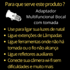 Soquete E27 Adapt Tomada Benjamim Porta Lâmpada Br
