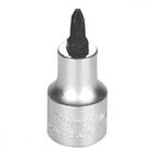 Soquete Em Aço Cromo Vanádio Ponta Cruzada Nr2 - Encaixe 1/2"