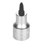 Soquete Em Aço Cromo Vanádio Ponta Cruzada Nr2 - Encaixe 1/2"