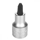 Soquete Em Aço Cromo Vanádio Ponta Cruzada Nr3 - Encaixe 1/2"