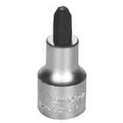 Soquete Em Aço Cromo Vanádio Ponta Cruzada Nr4 - Encaixe 1/2"