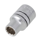 Soquete Estriado 1/2" 10mm Dexter Pro